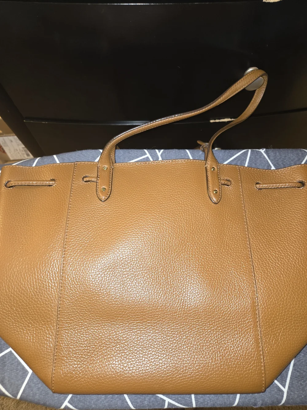 Lauren Ralph Lauren Debby II Drawstring Tote Brown